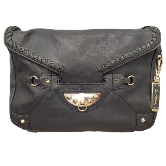 Sam Edelman Handbags - Sam Edelman Marais Blair Clutch Black Leather Bag